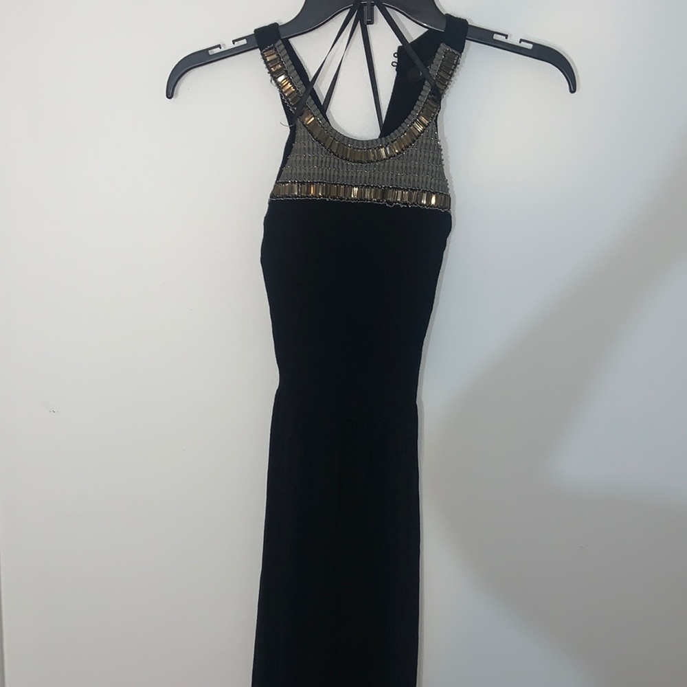Floor length evening dress